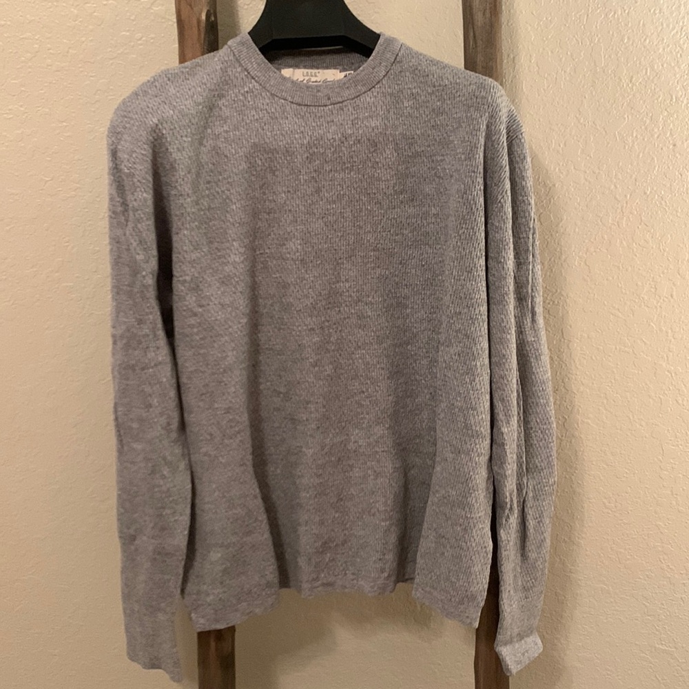 H&M Mens Crewneck sweater gray knit / Size M - Picture 1 of 6